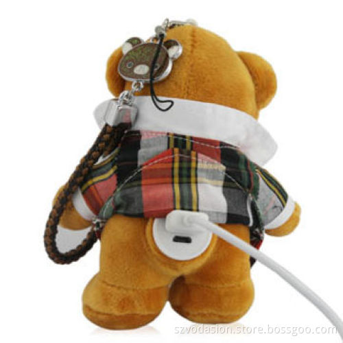 2,600mAh Cute Cartoon Bear Portable Power Banks with Real Capacity for Promotions